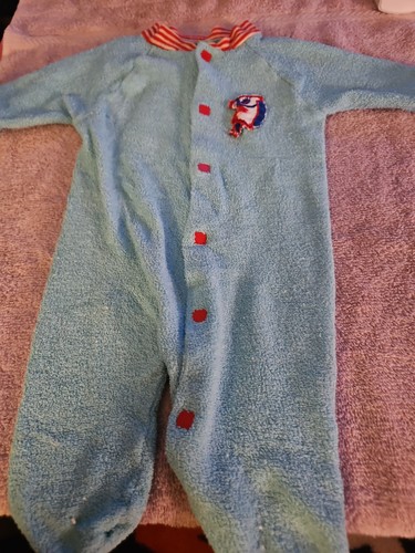 Vintage lullaby land blue - land, red