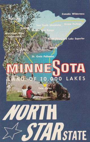 Vintage minnesota land - vintage,