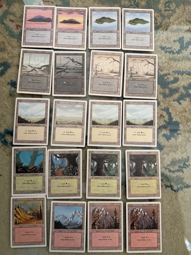 Vintage mtg revised basic land - mtg,