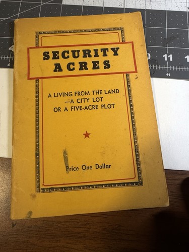 Vintage book security - security, acres