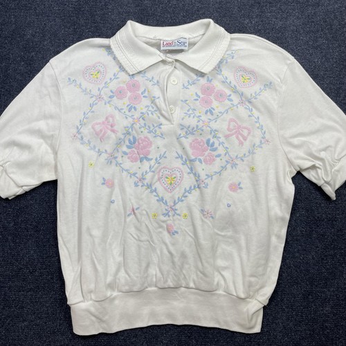 Vintage land sea polo shirt - n,