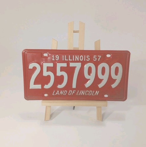 1957 illinois license - 1957, plate