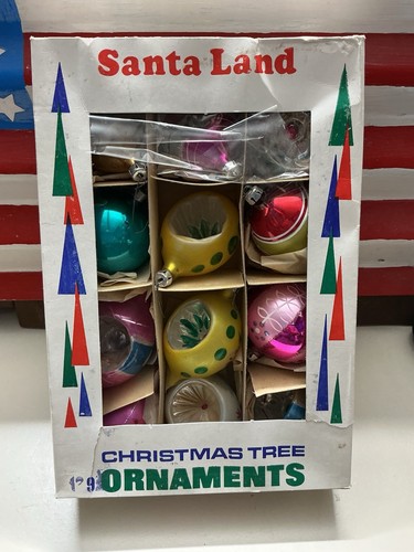 Vintage santa land ornaments - vintage, 9