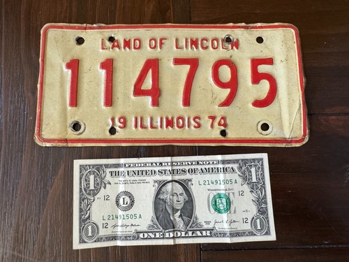 Vintage illinois land - illinois, of