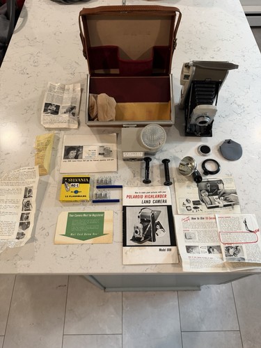 Vintage 1950 polaroid - vintage, land